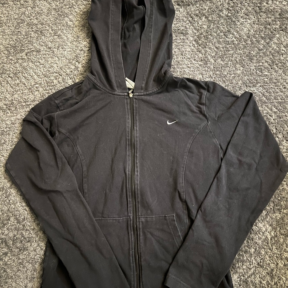 Nike Charcoal Zip-Up Hoodie